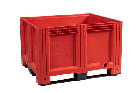 Pallet box - 1200x1000x780 mm closed - 3 skids - 610 l - colour