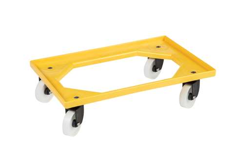 Transport undercarriage with 4 swivel casters + polyamide forks