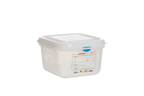 Gastronox 1/6 - 100mm high - 1,7l lid and clips included