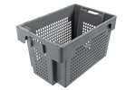 Rotary stacking container 600x400x350 mm bottom closed - sides perforated
