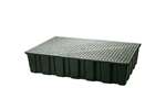 Spill tray 1220x820 - 200 l pe - with galvanized grid