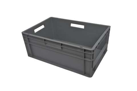 Euronorm warehouse bin - 600x400x240 mm with frontal opening - regenerate
