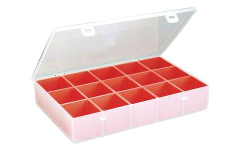 Organizer with 15 removable insert trays 188x268x50 mm - series 5000