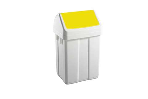 Waste bin with hinged lid 50 l
