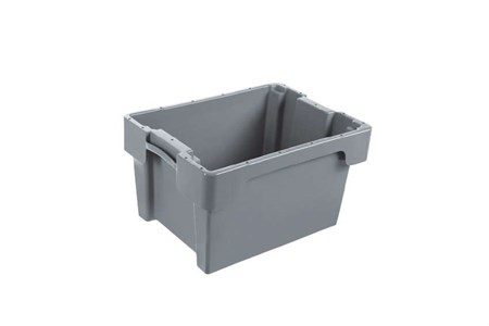 Caisse palette plastique gris
