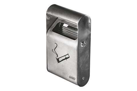Probbax - Rectangular wall-mounted ashtray 1.5l - up to 150 butts  Probbax - Rectangular wall-mounted ashtray 1.5l - up to 150 butts