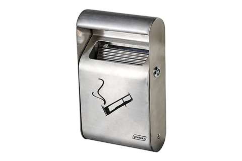 Probbax - Rectangular wall-mounted ashtray 1.5l - up to 150 butts  Probbax - Rectangular wall-mounted ashtray 1.5l - up to 150 butts