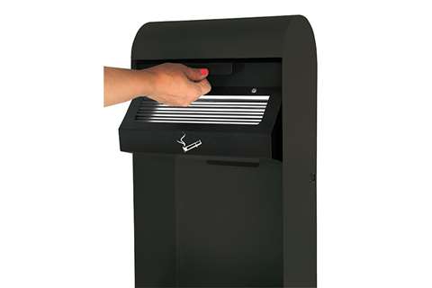 Probbax - Hanging wall ashtray 3l + waste bin 14l - 900 butts - 300x140x670mm  Probbax - Hanging wall ashtray 3l + waste bin 14l - 900 butts - 300x140x670mm