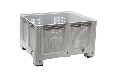 Palletbox - 1000x1200x760 mm perforated - 4 feet