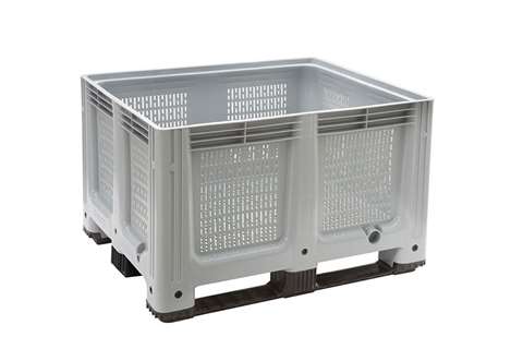 Pallet box - 1000x1200x775 mm perforated - 3 skids