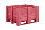 Pallet box - 1200x1000x740mm seamless - 3 skids - coloured