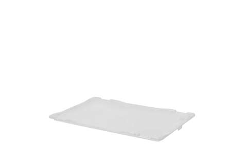 Qubb - EN Clip-on lid Budget Crystal - 600x400x18mm  Qubb - EN Clip-on lid Budget Crystal - 600x400x18mm