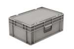 Qubb - Euronorm case with lid and handle 60L - 600x400x334mm 