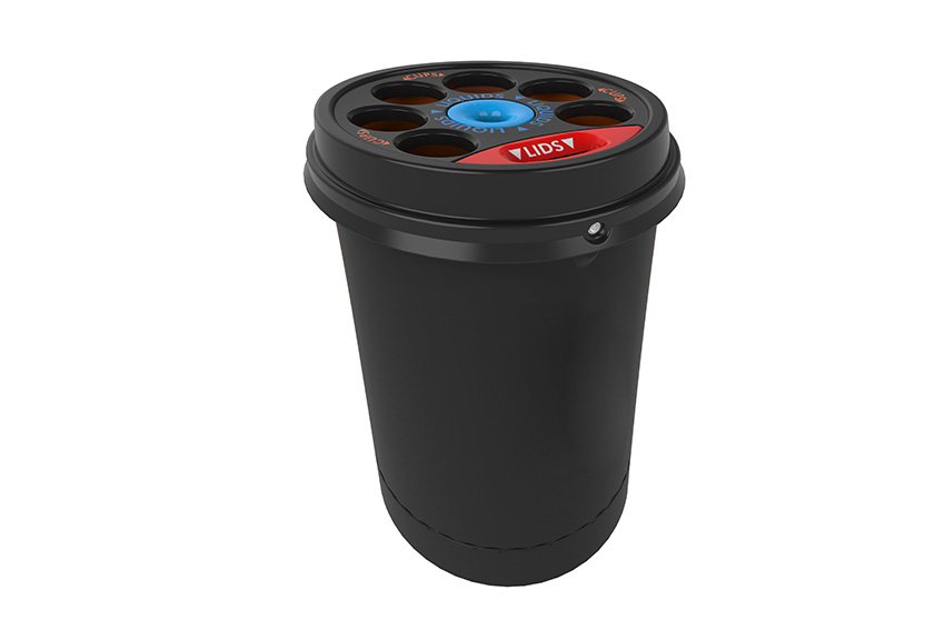 Waste bins for cups