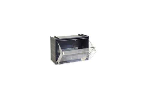 Tilting drawer - 300x155x185mm 1 space - serie crystal box