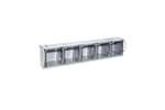 Tilting drawer - 600x133x132mm 5 spaces - serie crystal box