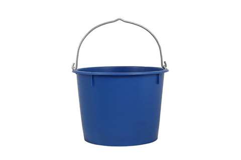 Reinforced bucket 12 l - with handle blue - tüv/gs