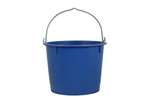 Reinforced bucket 20l wth bracket - blue - tüv/gs
