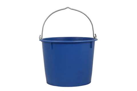 Reinforced bucket 20l wth bracket - blue - tüv/gs