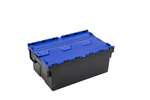 Distribution box - 600x400x250mm black body + coloured lid - recycled