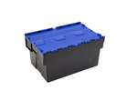 Distribution box - 600x400x310mm black body + coloured lid - recycled