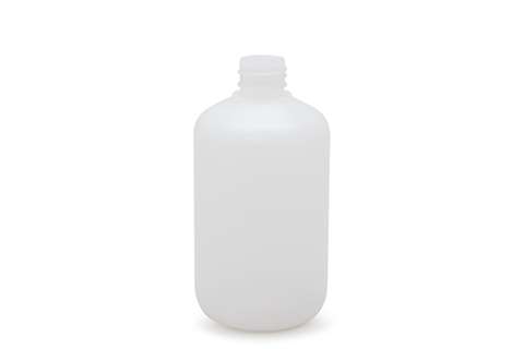 Rounded cylindrical bottle - 500ml natural - cap exclusive
