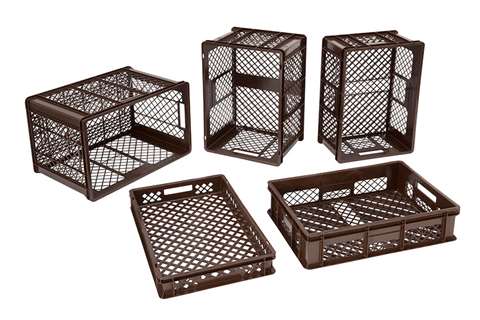Euronrm bread basket 600x400x410mm - 82l vented bottom and sides