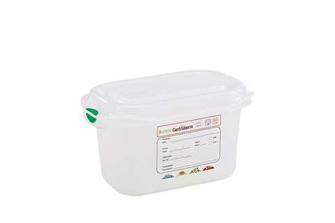 Gastronox 1/9 - 100mm high - 1l lid and clips included