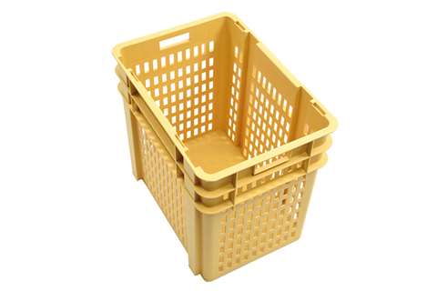 Qubb - High bread basket 120l - 640x450x555mm - perforated sides, closed bottom - 2 open handles  Qubb - High bread basket 120l - 640x450x555mm - perforated sides, closed bottom - 2 open handles