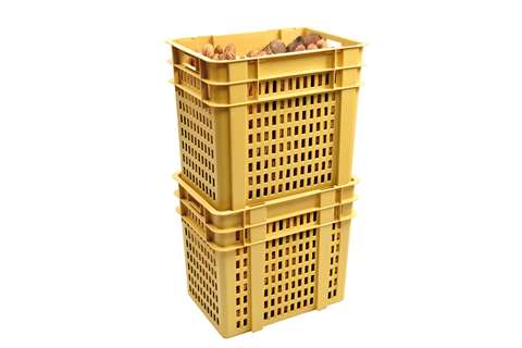 Qubb - High bread basket 120l - 640x450x555mm - perforated sides, closed bottom - 2 open handles  Qubb - High bread basket 120l - 640x450x555mm - perforated sides, closed bottom - 2 open handles