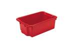 Stackable / nestable crate 600x400x220 mm - red