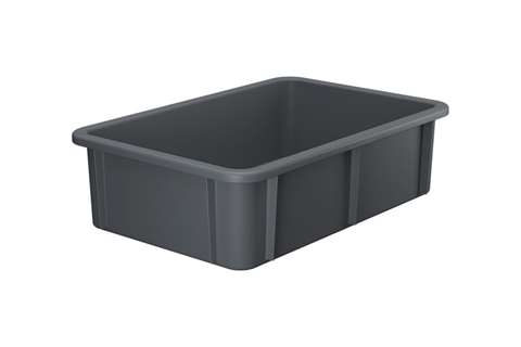 Stackable transport crate - special 600x400x165mm - rounded corners