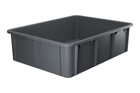 Stackable transport crate - special 800x600x220mm - rounded corners