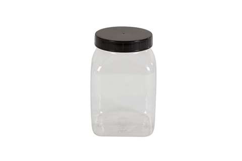 Square container wide opening - 1000ml serie 310 pvc/petg