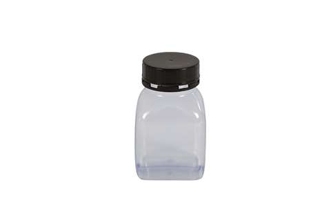 Square container wide opening - 300ml serie 310 pvc - with sealable lid