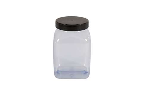 Square container wide opening - 1000 ml serie 310 pvc/petg