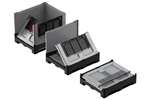 Qubb - Logifold box 1200x1000x975mm - 855l - closed - 2 skids - flap door 1 short + 1 long side 