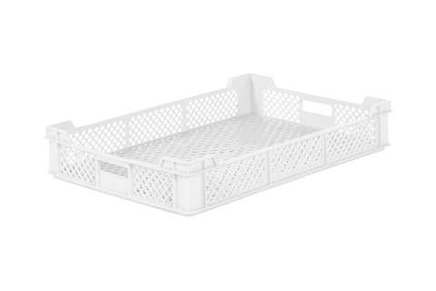 Stacking crate - 15 l - multi 600x400x100 mm - vented - white