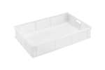 Stacking crate - 25l - multi 600x400x120mm - vented - white
