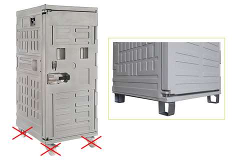 Melform - Cargo line isothermal container 775l - on 4 feet  Melform - Cargo line isothermal container 775l - on 4 feet