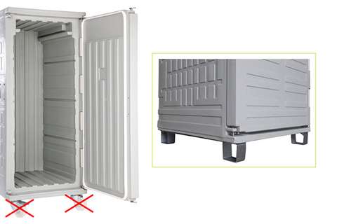 Melform - Cargo line isothermal container 775l - on 4 feet  Melform - Cargo line isothermal container 775l - on 4 feet
