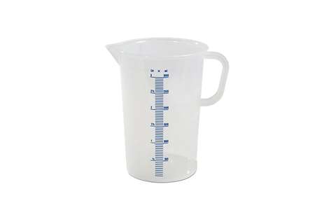 Graduated measuring cup - 3000 ml blue raised scale