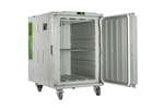 Melform - Isothermal container Koala Green 495 - 855x1285x1360mm - static cooling - 0°C +10°C - 4 wheels 