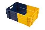 En stacking crate - 600x400x245mm closed - nestable - bi-color