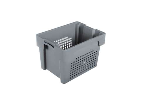 Rotary stacking container 400x300x270 mm bottom and sides perforated