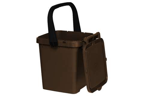 Probbax - Organic waste container with flip lid - with closed lid - 20l  Probbax - Organic waste container with flip lid - with closed lid - 20l