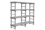  - Rack 1500x500x1900mm - 4 levels - spacing 500mm - bottom clearance 200mm - 2 sections 