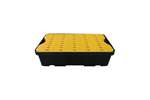 Spillpallet 600x400 mm - 20l with yellow grid