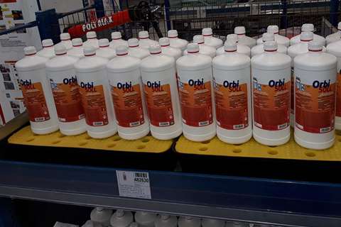 Qubb - Spillpallet 600x400 mm - 20l - with yellow grid  Qubb - Spillpallet 600x400 mm - 20l - with yellow grid