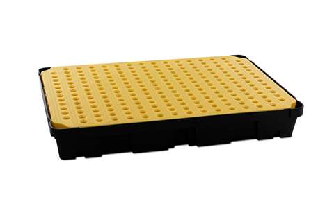 Qubb - Leak tray with grate - 100l - 1200x800x175mm  Qubb - Leak tray with grate - 100l - 1200x800x175mm